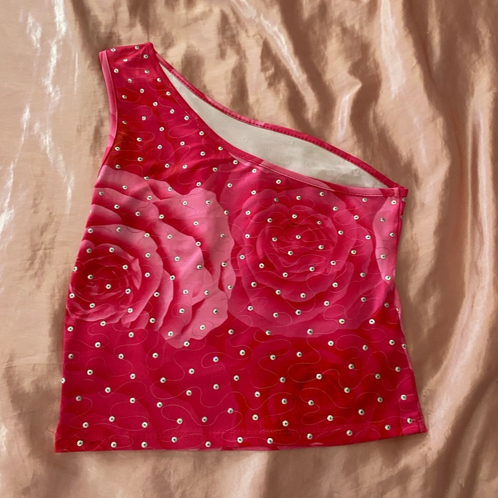 Amazon Small Pink One Strap Tank Top, NEVER WORN